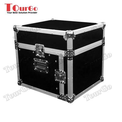 China flame retardant & Tourgo Waterproof Aluminum 12 UK Case Amplifier Slant Rack Flight - Pro DJ Road Audio Case for sale