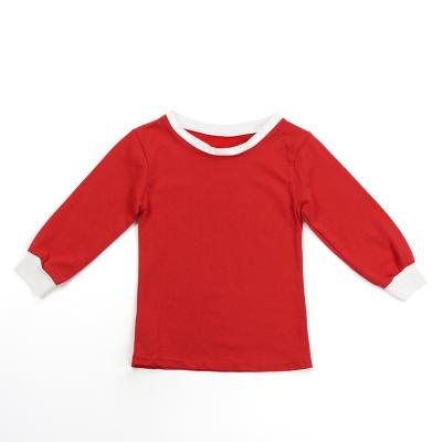 China New design boutique QUICK DRY toddlers plain tops unisex regular knit soft long sleeve baby shirt organic cotton kids shirt for sale