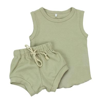 China Antibacterial Hot Selling Sleeveless Baby Clothing Gift Set Newborn One-Piece Baby Clothing Set for sale