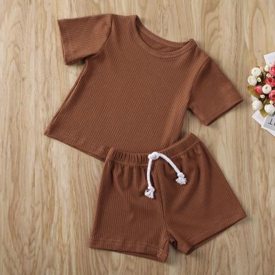 China Wholesale Bulk Infants Summer Cute Antibacterial Boys Fashion Cotton Kid Baby Clothing Set for sale