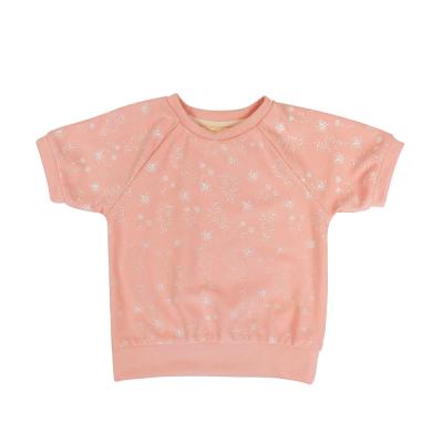 China Customized Baby Anti-Shrink Jumper Baby Organic Summer Print Shirt Tops for sale