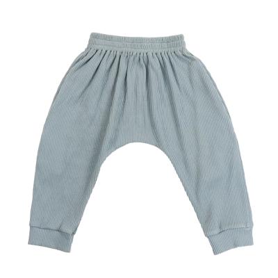 China Wholesale anti-pilling boutique infants spring pants toddlers cotton ribbed high quality pants unisex elastic waist pants for sale