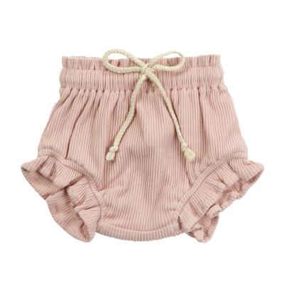 China Wholesale Boutique Mini Kids Shorts Fashion Drawstring Kids Summer Baby Shorts Unisex Anti-pilling Ribbed Shorts for sale