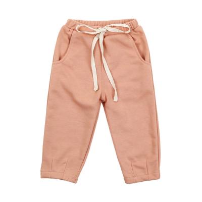 China Wholesale Anti-wrinkle Design Spring Drawstring Kids New Clothes Terry Unisex Baby Pants French for sale