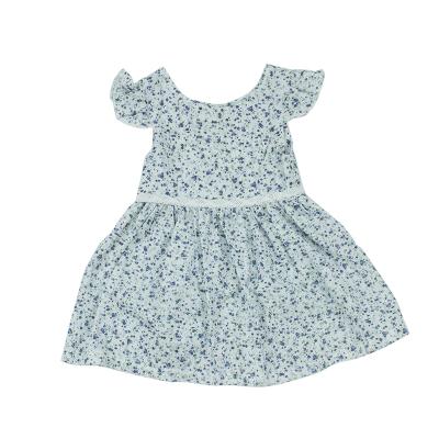 China Chuyi Boutique Floral Dress Breathable Wholesale Girls Party Baby Girl Short Dresses for sale