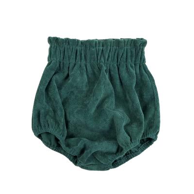 China Antibacterial Plain Cotton Ruffle Corduroy Baby Clothes New Arrival 100% Infant Bloomers for sale