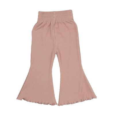 China Wholesale baby anti-pilling pants bell-based thick ribbed pants cotton kids clothing for sale