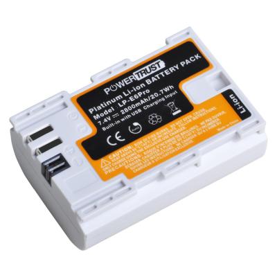 China Pro 7.4V 2800mAh LP-E6 Camera Battery for Canon 5D Mark II III IV 5DS 5DS R EOS 6D 70D 80D Cameras for sale