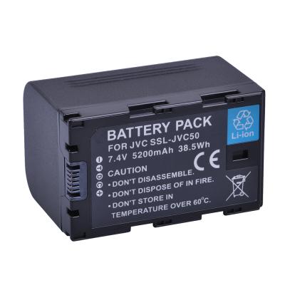 China SSL-JVC50 5200mAh 7.4V Camera Battery Camcorder for JVC SSL-JVC70 GY-HMQ10 GY-LS300 GY-HM200 GY-HM200U GY-HM250 for sale