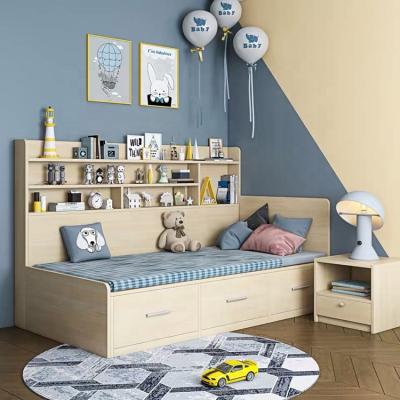 China Modern Storage Wholesale Luxury Wooden Kids Bedroom Furniture Set Kids Bed for sale