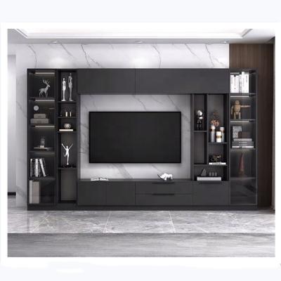 China Custom Made Home Furniture Modern Combination Wall TV Stand Cabinet Rectangular Table for sale