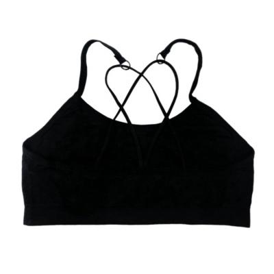 China High Quality QUICK DRY QUICK RELEASE Cross Back Women's Sports Bras Teens Seamless Nylon Comfortable Bras for sale