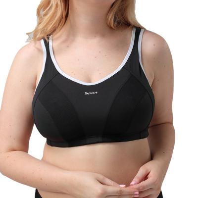 China High Quality Women's NO-Bounce Full Coverage Plus Size Plus Size High Impact Lift Up Top Sports Bra Fitness for sale