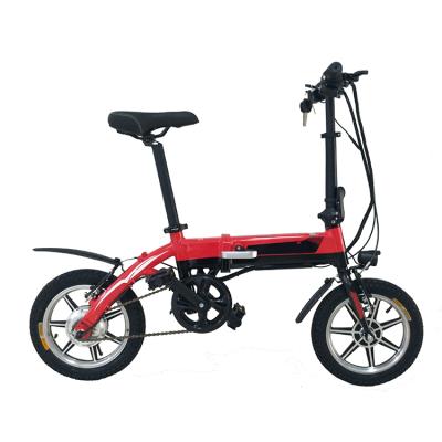 China New 14 Inch Aluminum Alloy Electric Folding Bike Small Mini Ultralight Foldable Electric Bicycle Travel for sale