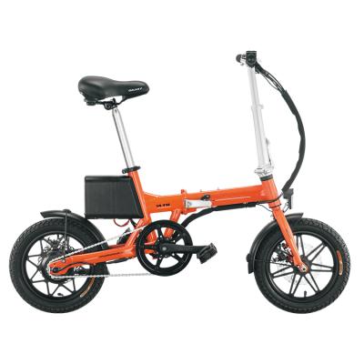 China 2019 China 14 Inch 36V 250W Fat Folding Aluminum Electric Bike E Bike Electric Bike for sale