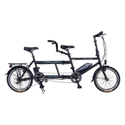 China New type aluminum alloy 20 inch traveling foldable bicycle guided electric folding tandem bicycle for sale