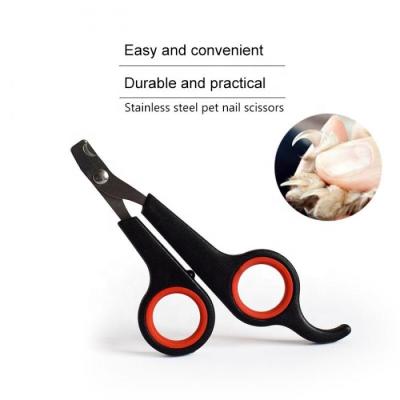 China Simple Multicolor Head Cat Small Pet Grooming Manicure Stainless Steel Pet Nail Scissors Supplies Dog Nail for sale