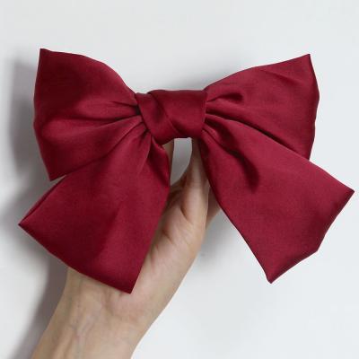 China Big bow hair clip girl hair pan top fairy back headdress smart casual soft temperament hair clip fairy for sale