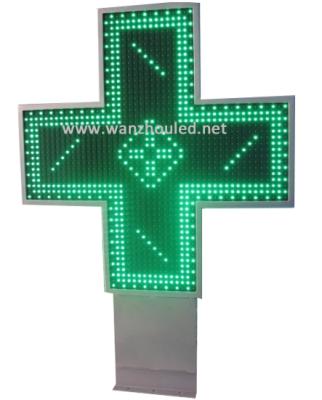 China Shops Side LED Sign Pharmacy Cross 4G WIFI RF P5 P10 P20 Health Care Hospital Billboard Full Color Outdoor Waterproof Single Screen for sale