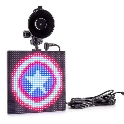 China Wireless Animation LED Signboad DIY Full Color Sign Taxi Car Taxi Wifi Bluetooth Rear Window Rolling Message Display Screen App 12V for sale