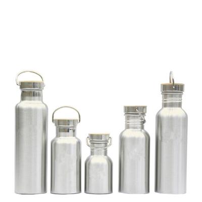 China Double Wall Stainless Steel Viable Vacuum Bottle With Handle Lift Cover Mouth Flask American Wide Outdoor Sport Bottle for sale