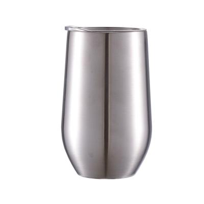 China Amazon Hot Selling Disposable Insulated Wine Tumbler 15oz Stainless Steel Double Wall Vacuum Cup Insulated Tumbler With Lid for sale