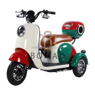 China 2024 Electric Tricycles Motorcycle Bike Three Wheel Electric Tricycle 3 Wheel Battery Position Rear Carrier 160X75X130 cm for sale