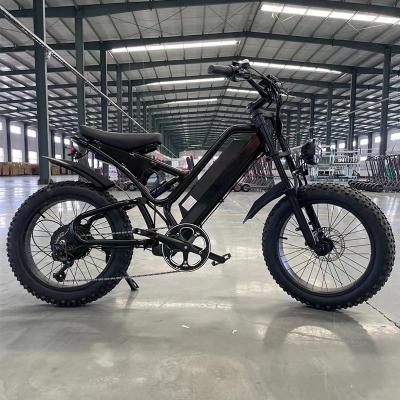 China 7 Speed Gears 2024 500w 1000w Mid Drive Ebike Front Suspension Electric Motorbike Electric Bikes for Adults Lithium Battery 48v Integrated for sale