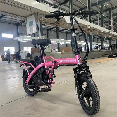 China Down Tube Battery 14-Inch Folding Electric Bike 48v 14.5ah Long Endurance Electric Bike 400w Mini Electric Bike for sale