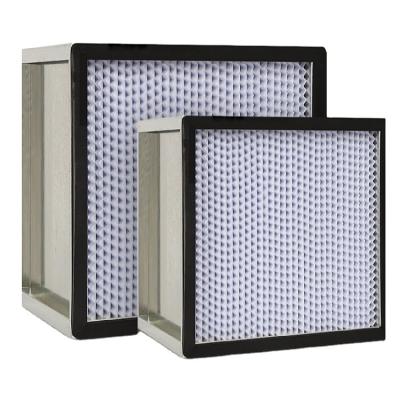 China Hospital Factory H14 H13 HVAC Central Air Conditioner Hepa Filters With Duct Collar Or Neck for sale