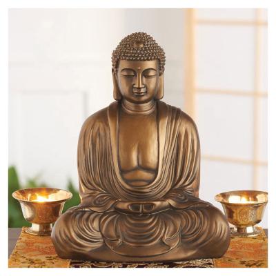 China Outdoor Zen Bronze Statue Standing Customized Chinese Buddha Temple Buddha Statue Europe Lucky Large Emerald Budda Statues Thailand for sale