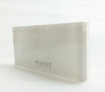 China Double Side Display Logo Block Double Side Display Logo Block Store Brand Custom Tabletop Brand Shop Acrylic Side Block Tabletop Acrylic for sale