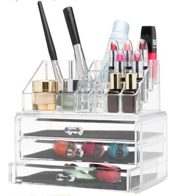 China Drawer Manufacturer Supplies Combination Acrylic Cosmetic Organizer With Drawers for sale