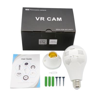 중국 NIGHT VISION Promotion 1080P Vesafe Panoramic 360 Degree Vision WIFI Motion Sensor Bulb Spy Camera 판매용