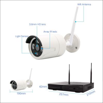 China NIGHT VISION VESAFE 2MP H265 Wireless HD Home Indoor Video Surveillance NVR System Wireless CCTV Camera for sale