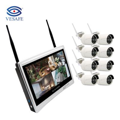 China Waterproof Wifi Nvr IP Camera Nvr Kit VS-8928130-3 VESAFE 8CH 1080P CCTV Camera System Wireless Wifi Camera Kit for sale