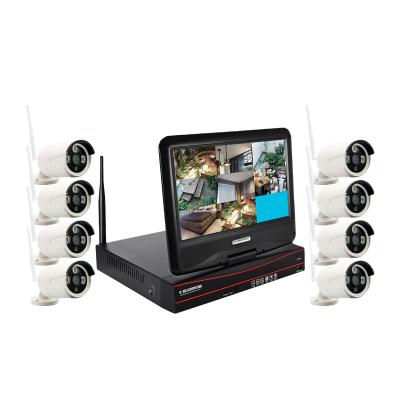 China NIGHT VISION VESAFE 8CH 1080P CCTV 10 Inch Wireless IP Camera Security System LCD NVR Kit Waterproof for sale