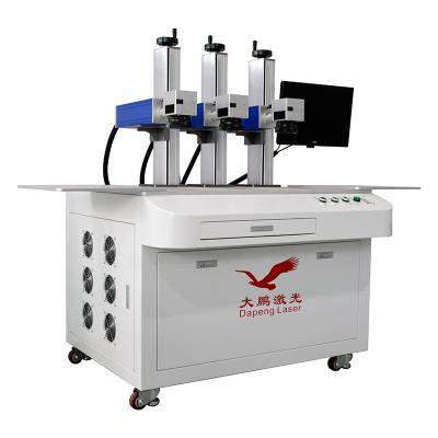 China Max Raycus 2 Axis 20w 30w 50w Dual Red Lights Galvo Scanner Fiber Laser Machine Marking Kit Desktop Engraver 3 In 1 for sale