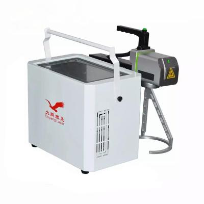 China Dapeng Portable Handheld Raycus Mopa Galvo Metal Fiber Laser Marking Machine 20W 30W 50W 60W 100W Deep Laser Marker Engraver for sale