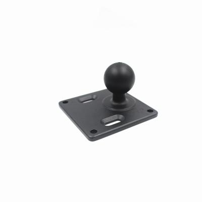 China GPS/ipad/Mobile Phone/mp4 @Square Base Vesa Plate 75*75mm with 1.5 inch ball for heavy duty shelf bracket for sale