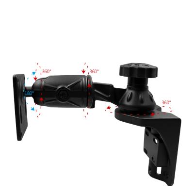 China Marine Hardware Fitting Boat Single Straight Vertical Swing Arm Mount With 75*75 Vesa Plate for sale