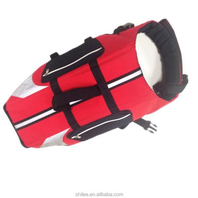 China Viable Lifesaver Safety Adjustable Dog Waist Vest Rescue Doggie Vest Reflective Pet Life Preserver for sale