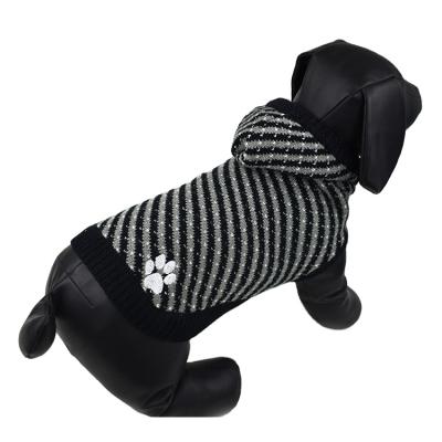 China Sustainable Wholesale Winter Dog Sweater , Stripe Pet Clothes Dogs for sale