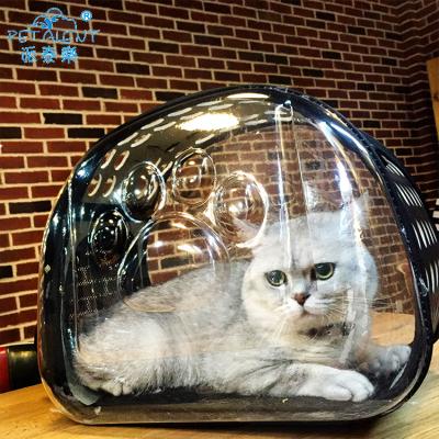 China Wholesale Viable Breathable Pet Travel Backpack Space Capsule Carrier Bag Increasing Cat Bag Space Transparent for sale