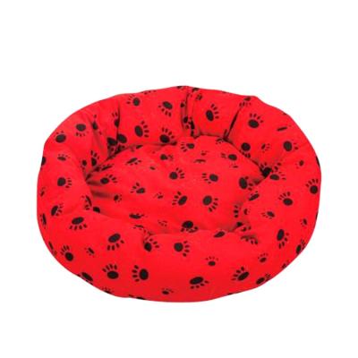 China Viable Manufacturer Wholesale Cheap Pet Bed For Dogs Printed Round Pet Bed for sale