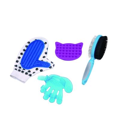 China Viable Popular Item Pet Grooming Dry Hair Pet Brush Mitt Pet Glove for sale