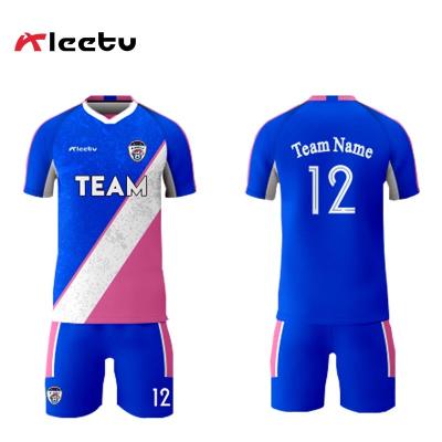 China Shirts & Custom Tops Manufacturers Sublimation Soccer Wear Mens Coloful Football Thailand Uniform Soccer Jersey for sale