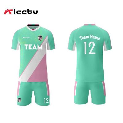 China Shirts & Breathable Tops OEM Hot Sale Service Plus Size 100% Polyester Full Shirts All Soccer Team Men Football Jersey for sale