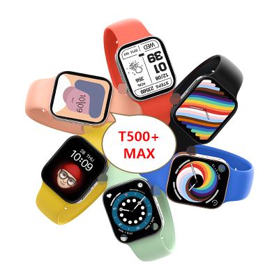 China Hot Sale T500+ Max Series 7 Smartwatch Heart Rate Blood Touch Screen Smartwatch T500+ Max 1.7 Inch Screen Smartwatch for sale