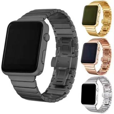 China Hot Selling Stainless Steel Strap Apple Watch 38mm 40mm 42mm 44mm For Apple Iwatch Watch Band Strap for sale